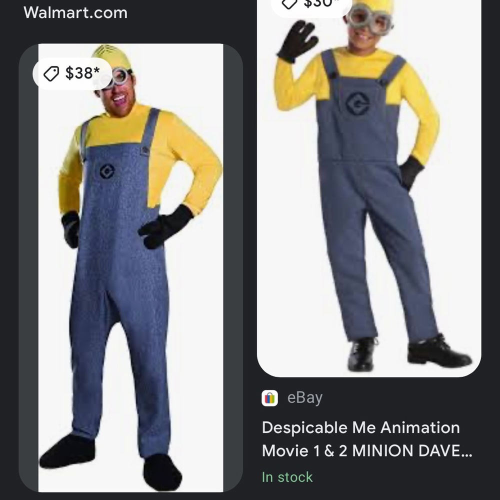 Despicable Me Minion Jumpsuit Halloween costume